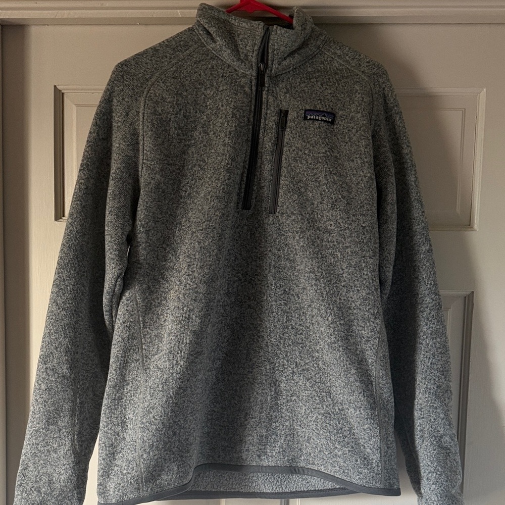 Patagonia Men's Zip-Up Sweater in Heather Gray